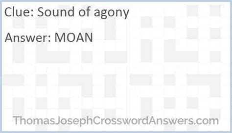 agony crossword|agony crossword answer.